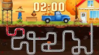 2 MINUTE Timer - Thanksgiving PIPE MAZE 🍂🦃 Countdown With Music