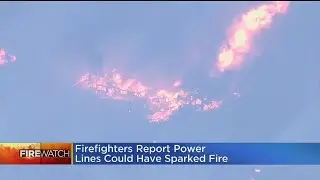 Firefighters Report Power Lines Could Have Sparked Fire