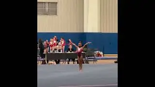 6 year old, 1st place USAG level 2 compulsory floor with a 9.375 at Ultimate beach classic 2022