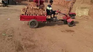 power weeder trolley Raja Enterprises Agriculture mashin भारत का सबसे छोटा ट्रैक्टर ट्राली(1)