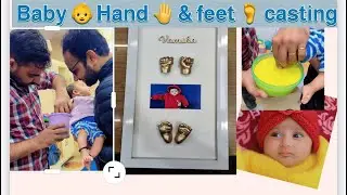 Baby hands 🙌 & feet 🦶 casting #viral #hands&feetcasting #cutiebabyofficial #youtuber #youtube 
