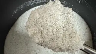 request damp and dry straw spoon (mixing, playing, big bites) #sandasmr