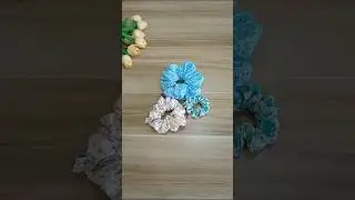 3 sizes|Easy crochet scrunchies #scrunchies #donus #drawing