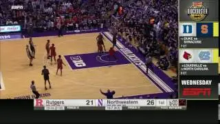 Vic Law Alley-Oop Dunk vs. Rutgers