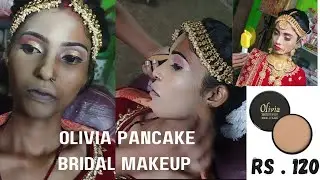 Olivia pancake से Bridal Makeup कैसे करें।Olivia pancake bridal makeup step by step//