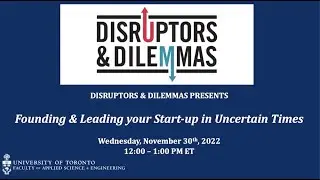 Found & Leading your Start-up in Uncertain Times