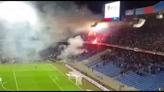 FC Basel - FC Z&uuml;rich  | FCZ Pyro & B&ouml;ller 02.03.2017