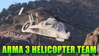 Arma 3 AH-99 Blackfoot Helicopter - Pilot & Gunner Teamwork | Dual Vision Gameplay
