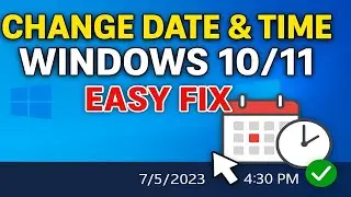 How to Change Date and Time in Windows 10/11 | Easy Step-by-Step Tutorial