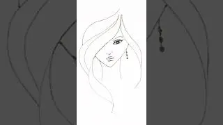 Easy drawing/beautiful girl