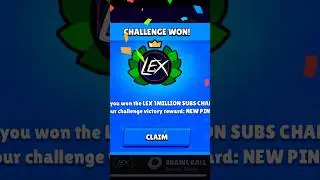 I beat Lex 1 million subs challenge!!!🥳 #brawlstars #challenge