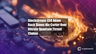 Blockstream CEO Adam Back Slams Nic Carter Over Bitcoin Quantum