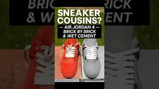 Sneaker Cousins? Air Jordan 4 Brick by Brick & Wet Cement  #nikeshoes  #britbaykickz #jordan4
