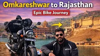 Omkareshwar to Rajasthan on Bike 🏍️ | winter solo ride ||  