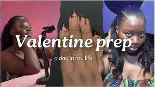 Vlog: A Day in My Life | Valentine’s Nails & Hair Prep