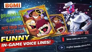 BGMI NEW VOICE PACK NOT YOUR TYPE BEST AND FUNNIEST VOICE PACK EVER 🤣 CRATE OPENING 