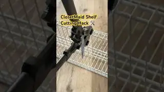 Как обрезать проволочные полки ClosetMaid ✂️ | Простой лайфхак для самостоятельной установки шкаф...