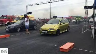 Fiat Punto GT Turbo 1.4 vs VW Golf 5 1.9 TDI tuning - EXTREME Turbo Sound 🚦🚗💥💨💥💨