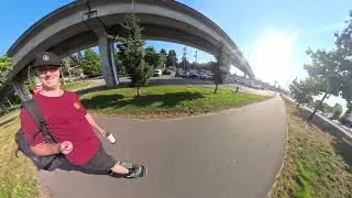 Return to the Surrey Downhill! (Full Clip and 4K) #skateboarding #downhill #insta360 #surrey