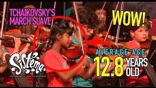 Unbelievable Talent: Children's Orchestra Performs Tchaikovsky's Marche Slave | Sistema NB