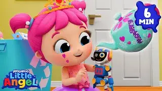 Princess Recycle Tea Party | Songs for Kids! | Little Angel | Moonbug Kids - Girl Power! 🌸🌺🌸