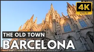 🇪🇸 Exploring BARCELONA Gothic Old Town 2024 | Santa Maria del Mar, Cathedral & More in 4K