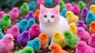 Ayam Lucu, ayam warna warni, ayam rainbow, kelinci, bebek,Hewan Lucu, Animal