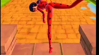 Ladybug & cat Noir  superhero run  #shorts