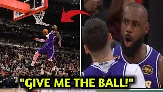 LEBRON JAMES TAKES OVER! 😤 Throws Down 2 DUNKS & Demands Ball! #nba