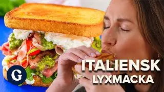 Italiensk lyxmacka med vispad mozzarella