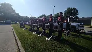 Columbus Saints- Drumline Warmup 2025 DCI Northern Ohio