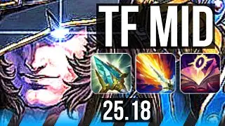 TWISTED FATE vs ZED (MID) | Legendary | EUNE Challenger | 25.18