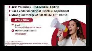 MEDICAL CODING JOBS - FRESHERS & EXPERIENCE CODER | #freshersjob#medicalcodingjobs#medicaljobshub