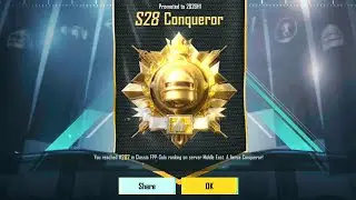 4TH Paid Conqueror DONE In Solo FPP ✅ S28 | Conqueror Animation Status | Conqueror Push| 4K 90FPS