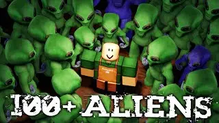 I Had 100+ Aliens Invade Roblox Cafes