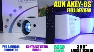 Aun Akey 8s FHD 4K Support Projector Review || Best FHD 4K Supported Projector In 2022