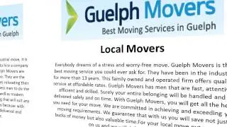 Guelph Movers Company