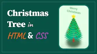 how to create 3d Christmas tree in HTML and CSS with animation