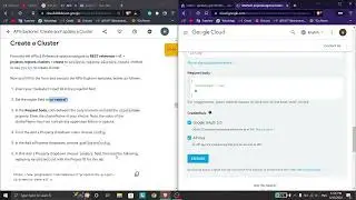 APIs Explorer: Create and Update a Cluster
