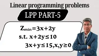 Linear programming Problem LPP PART-5 | Class 12th Maths Exercise12.6 Q no 5#CMPC