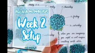 PLAN WITH ME : Week #2 May 2020 Bullet Journal || Weekly Spread Setup