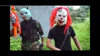 Gugu nerf war special mission cid dragon nerf guns fight skman rescue in prison