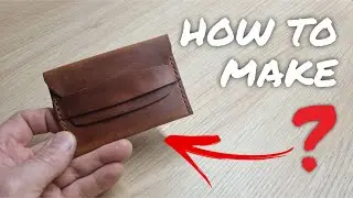 How to make a leather flap wallet ???  Making a Leather Flap Wallet. Free PDF pattern. Leather craft