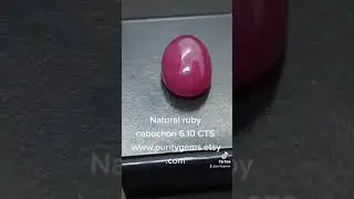 Gorgeous Natural ruby cabochon 6.10 CTS www.puritygems.etsy.com