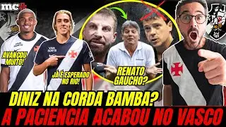MADRUGADA AGITADA NO VASCO: DINIZ NA CORDA BAMBA E +3 NEGÓCIOS PRA FECHAR AGORA DE MANHÃ