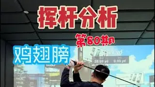 挥杆分析第80期｜❌ 外下杆 + Outside-In + 鸡翅膀，一次全中 #golf #高尔夫 