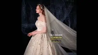 Wedding Dress Ball Gown Strapless Sweethearte Neckline - Gaun Pernikahan Ekor Panjang Gracia Bridal