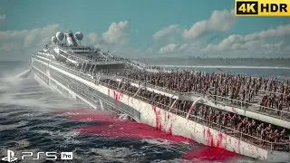 ZOMBIES NIGHTMARE IN FROZEN CRUISE SHIP  (PS5 PRO) Immersive Realistic ULTRA Graphics (4K 60FPS HDR)