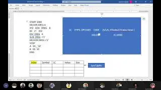 Symbol and Literal Handling in Pass 1 of 2 pass assembler.