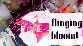 #420 How To Fling Your Bloom Paints! #art #fluidart